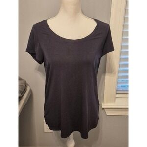 Athleta‎ Stratus II Tee T-Shirt Womens XS Extra Small Top Athleisure Black